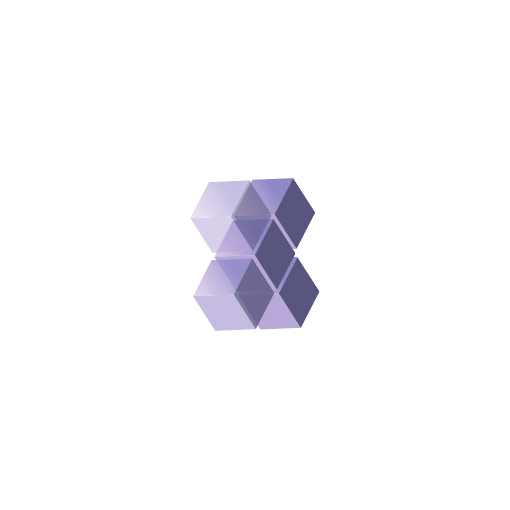 Rotating cube illustration