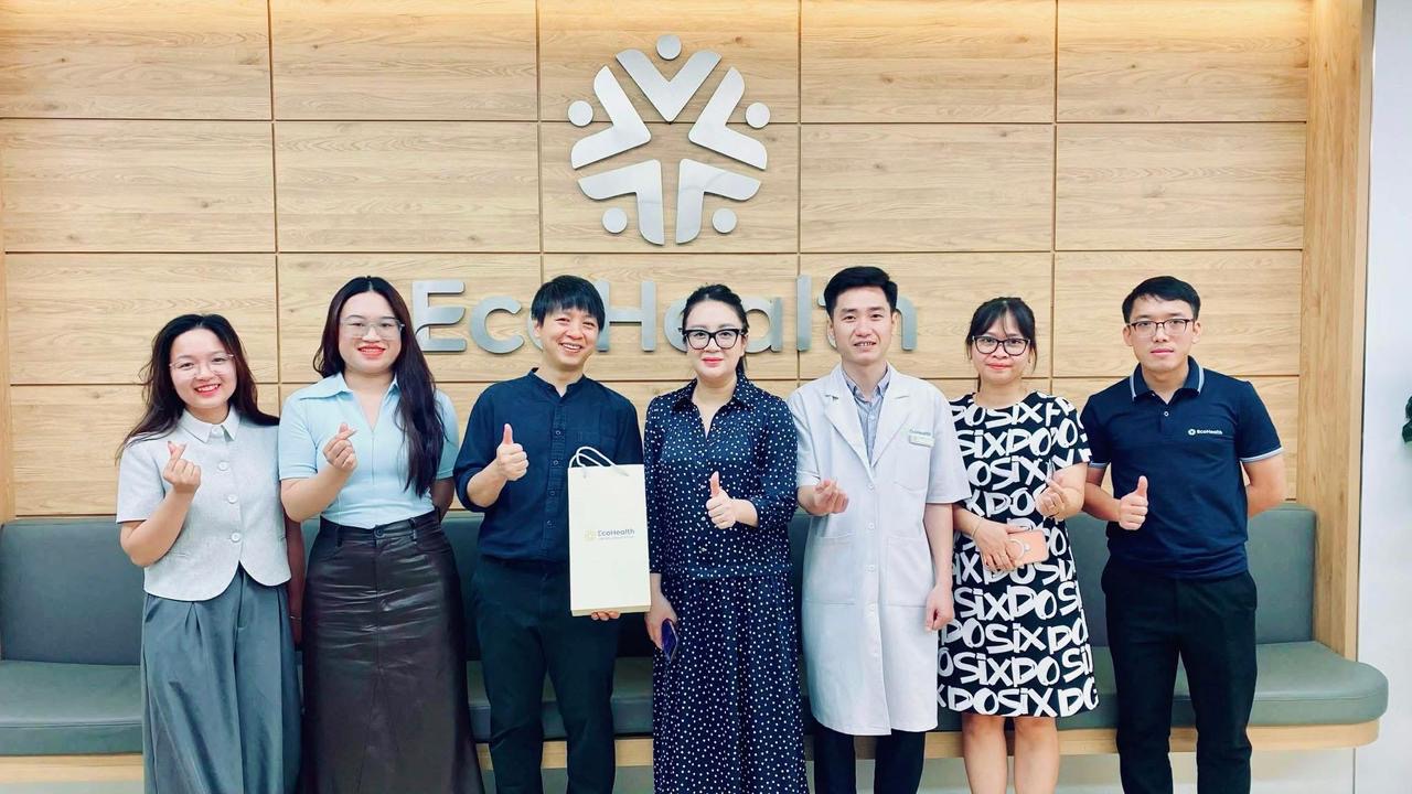 EcoHealth, VinUni and Digital Health representatives during the Remedy A.I. Vietnam validation partnership