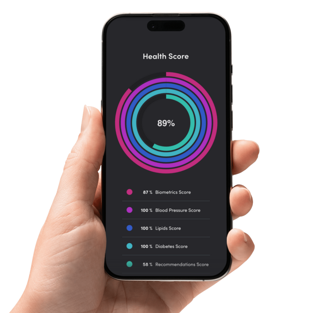 Mobile view showing Remedy health score and priorities