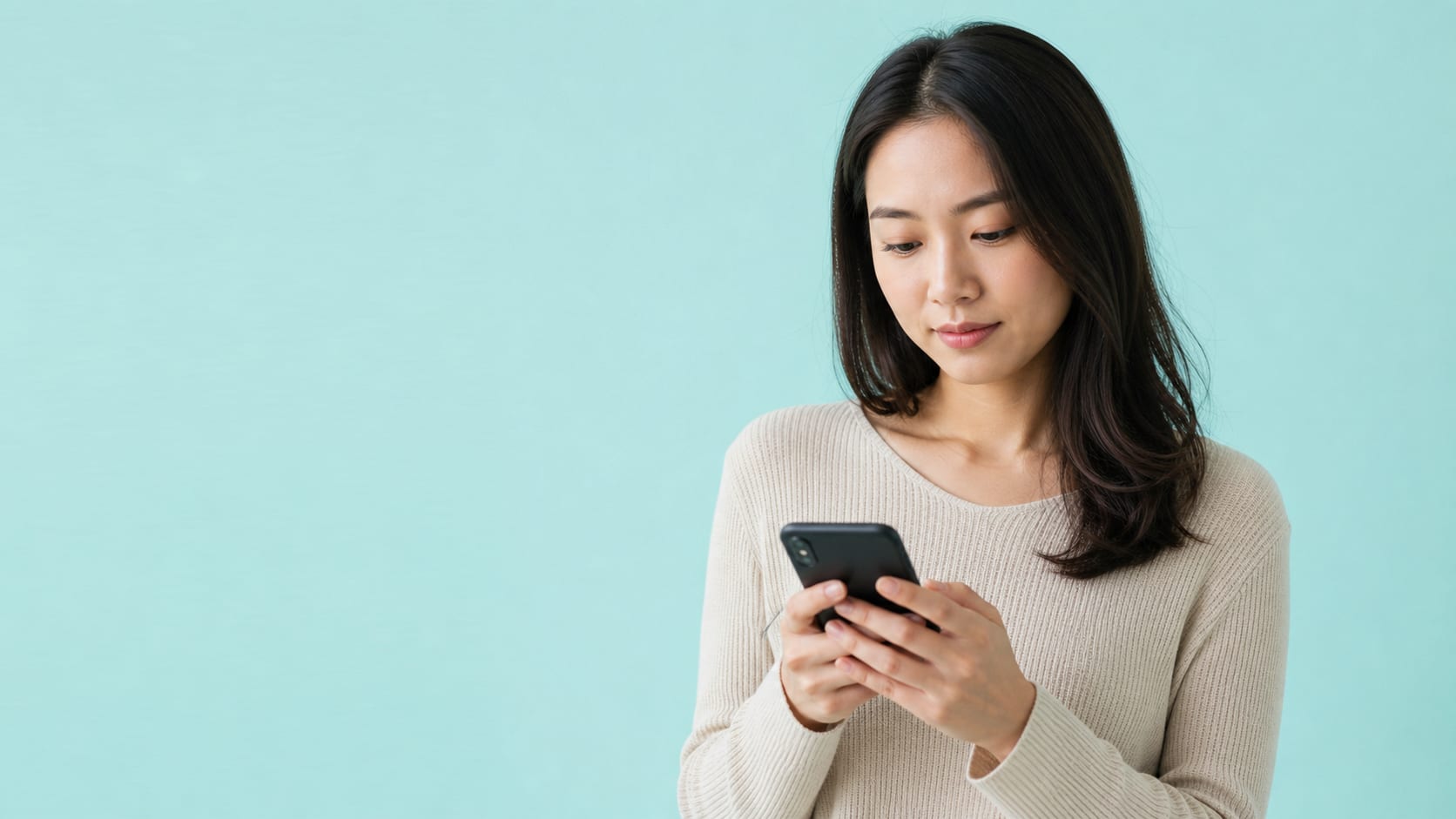 Patient using a phone for a private online doctor consultation about UTI symptoms